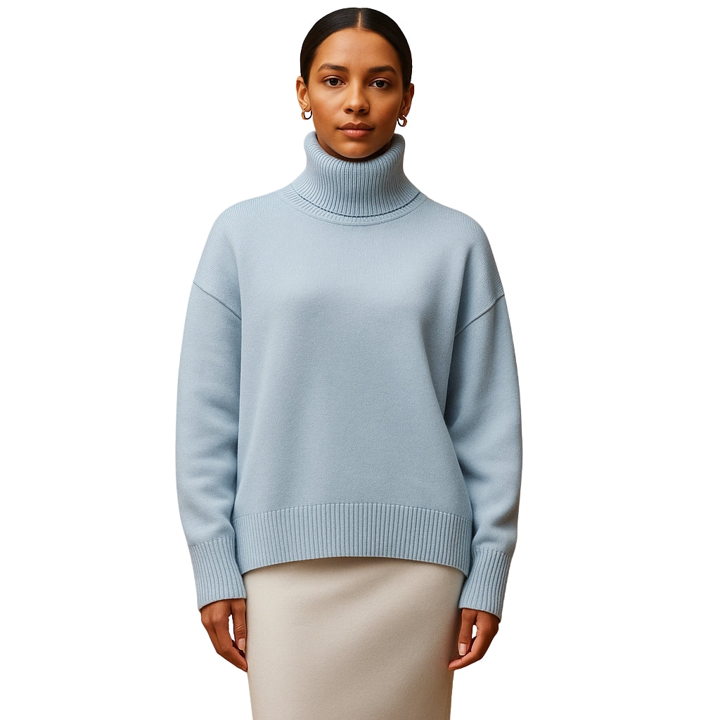 Oversizowany damski golf z wyszczuplającym krojem i wygodą